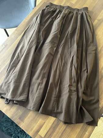 ZARA Sommer-Rock Dunkelbraun Mokka 