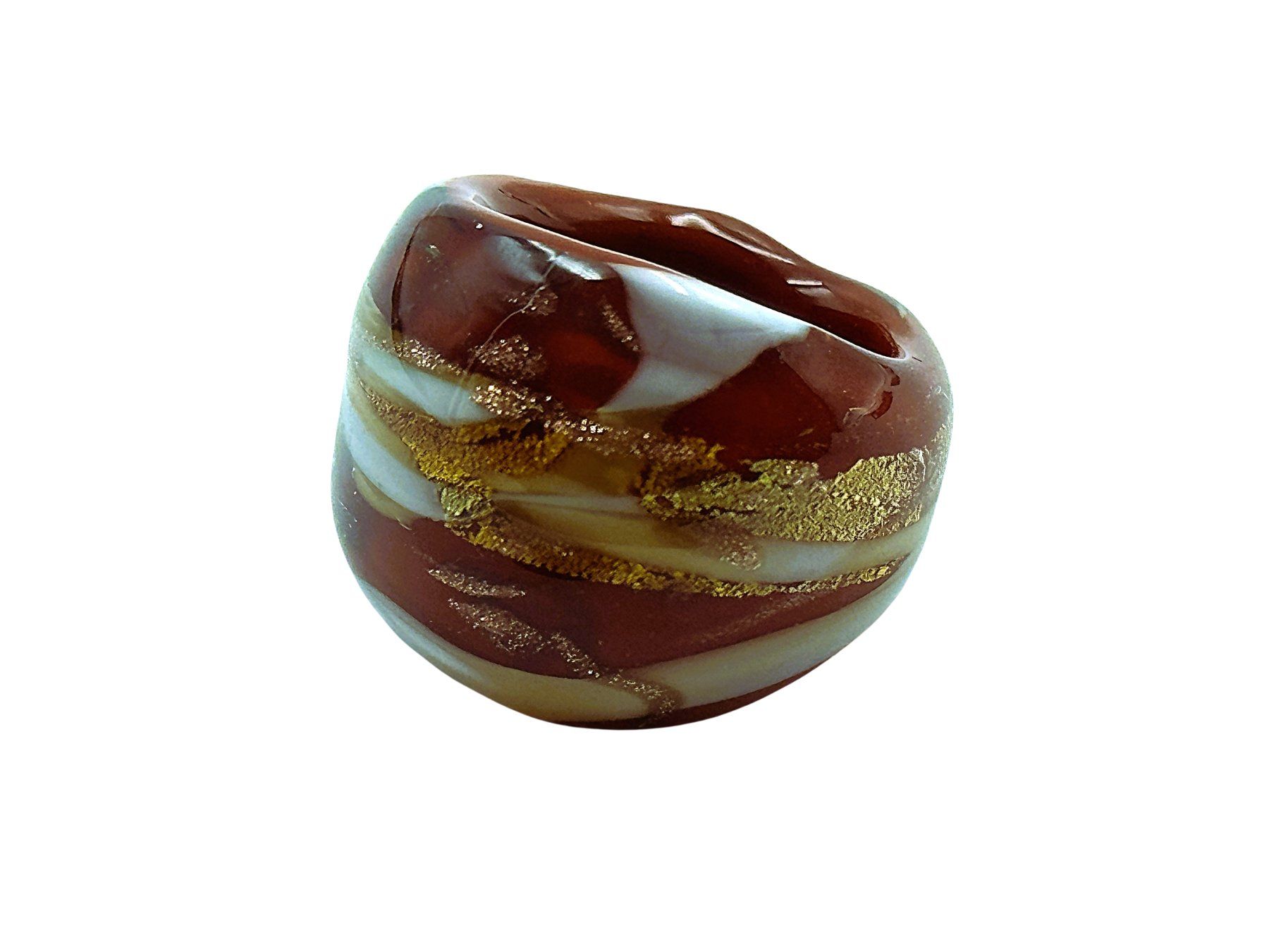 Murano Anelli: Ring Murano Glas G 52 Breite 2cm – Nuovo e nell'imballaggio originale da Oberkulm venduto da Murano-Schmuck 1