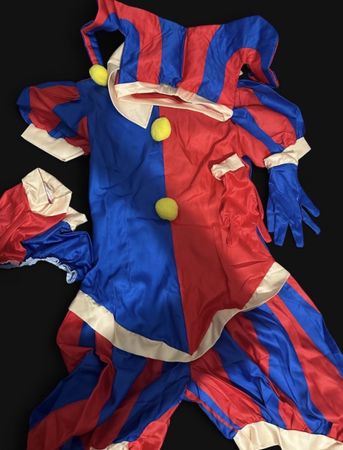 Pomni Cosplay TADC jester Kostüm Grösse XS-S 