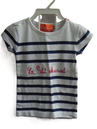 ca.Gr. 74 80 süsses weisses Shirtkleid LITTLE MARCEL