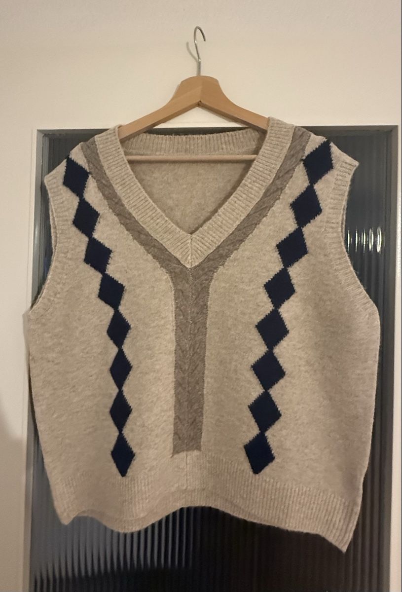 Gilet & Giacche senza maniche: Gilet sans manches vintage losanges – Nuovo e nell'imballaggio originale da Monthey venduto da iri_9pt5 2