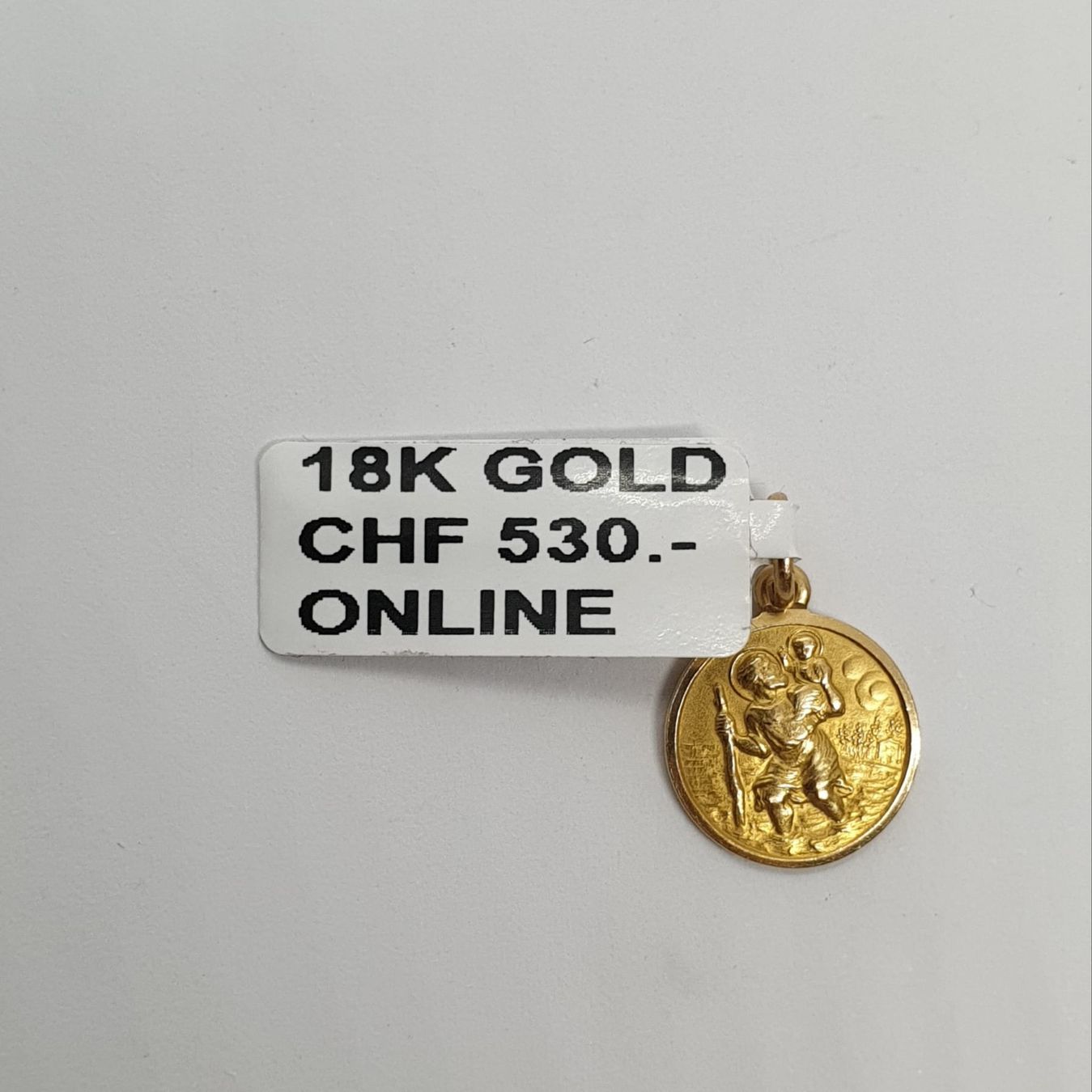 Ciondoli: Echt 18K Gold - Jesus/Auto Anhänger – Usato da Luzern venduto da Goldhaus-Luzern 4
