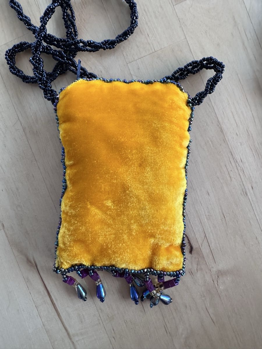 Borse da donna: Handgemachte Samt-Tasche mit Perlen – Nuovo (secondo la descrizione) da Bern venduto da louclaire 3