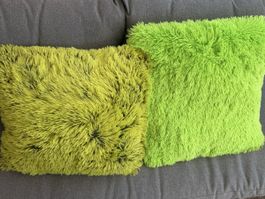 2er Set Dekokissen Grün Gross Kissen