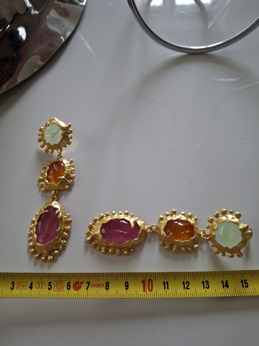 Orecchini pendenti & Orecchini a lobo: Longues boucles d'oreilles multicolore  – Nuovo (secondo la descrizione) da Lausanne venduto da Cognitia