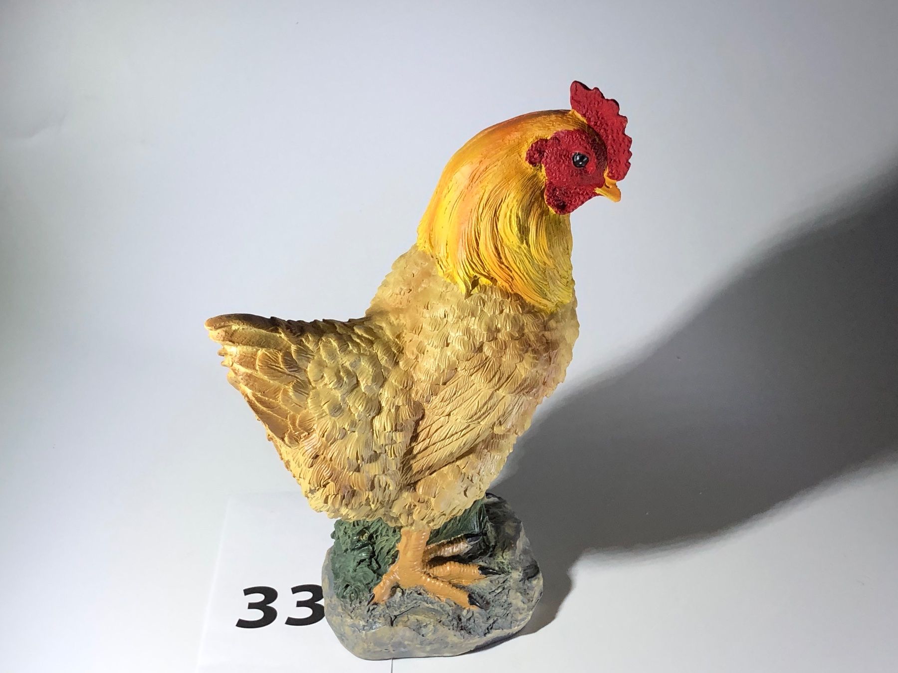 Statuette: Huhn / Polyresin - ca. 23 cm hoch / Nr33 – Nuovo (secondo la descrizione) da Bergdietikon venduto da Garak 4