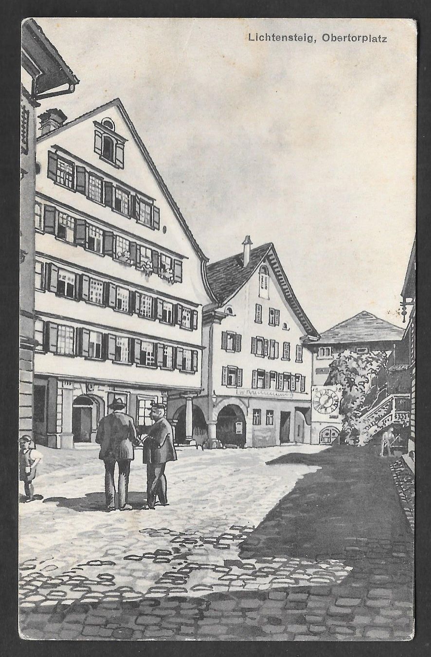 Cartoline postali: Lichtensteig Obertorplatz – Usato da Olten venduto da clotaldi