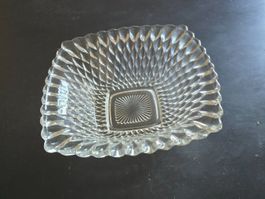 Glas Schale / Schüssel, Vintage Design, Top Zustand!