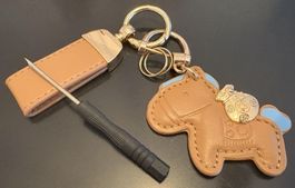Lustiger Taschen-/ Schlüsselanhänger, braunes Pferdchen, neu