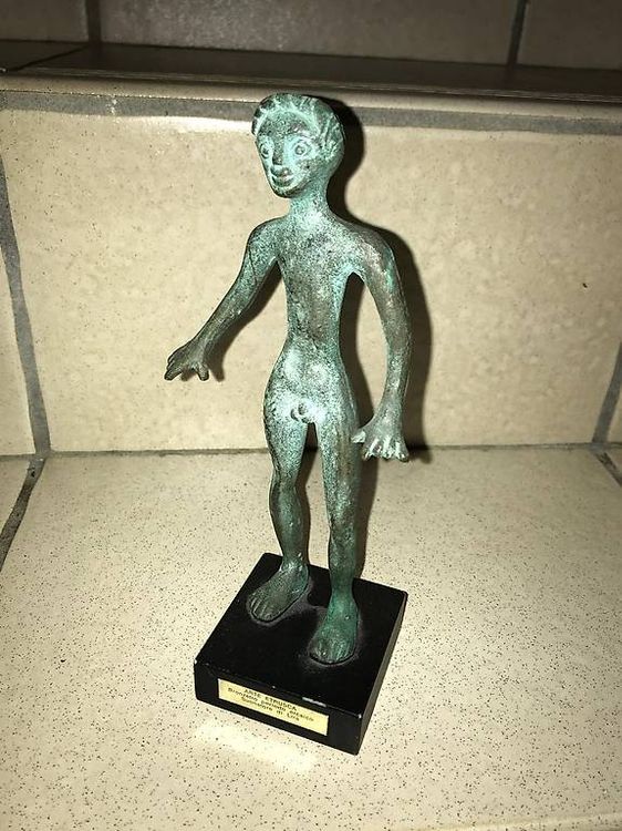 Sculture & Statue: Etrusker Statue Suonatore di Lira 20 cm x 6 cm – Usato da Günsberg venduto da Peso1 1