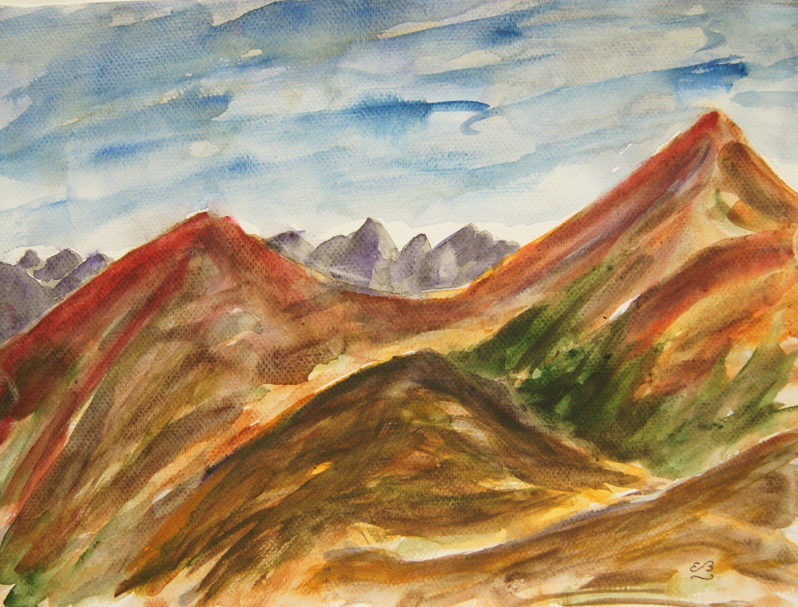 Dipinti: Aquarell: Berge XI – Nuovo (secondo la descrizione) da Fribourg venduto da erw_68dx