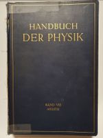 Antik Handbuch der Physik Band VIII
