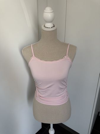 Top rosa Spitze