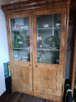 Antiker Buffetschrank, Vitrine, Holz, Glas, Top Zustand!