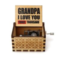 Musikdose mit Holz-box GrandPa