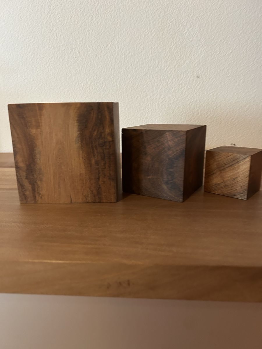 Articoli in legno: TEAK WÜRFELN KUBUS MASSIV – Nuovo (secondo la descrizione) da Bottmingen venduto da Surubi 3