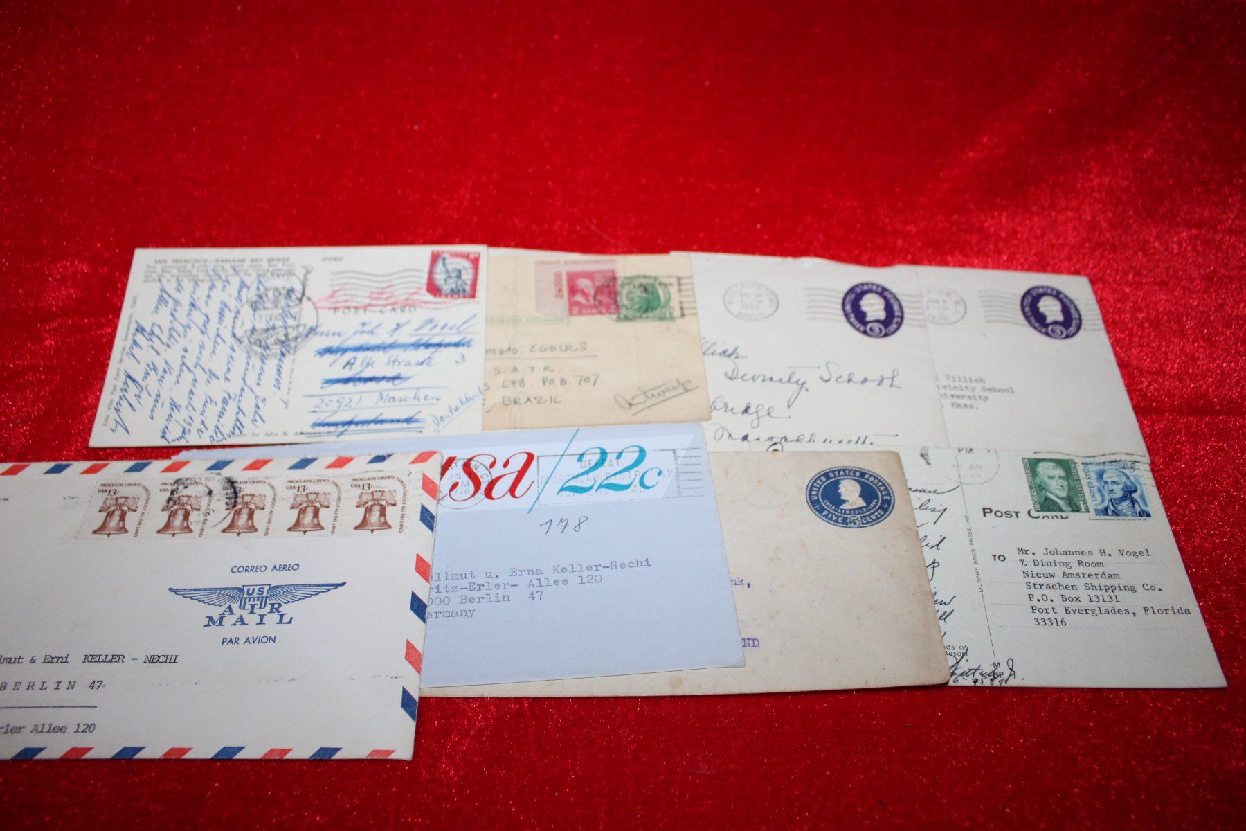 Alle Briefmarken: USA - 37 Briefe , teils Luftpostbriefe – Gebraucht aus Kaden von Buchantiquariat 2