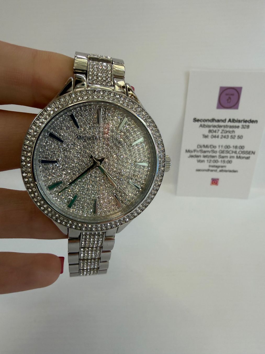 Michael Kors Orologi: Michael Kors Uhr mit Steinen – Usato da Zürich venduto da SecondhandZurich 1