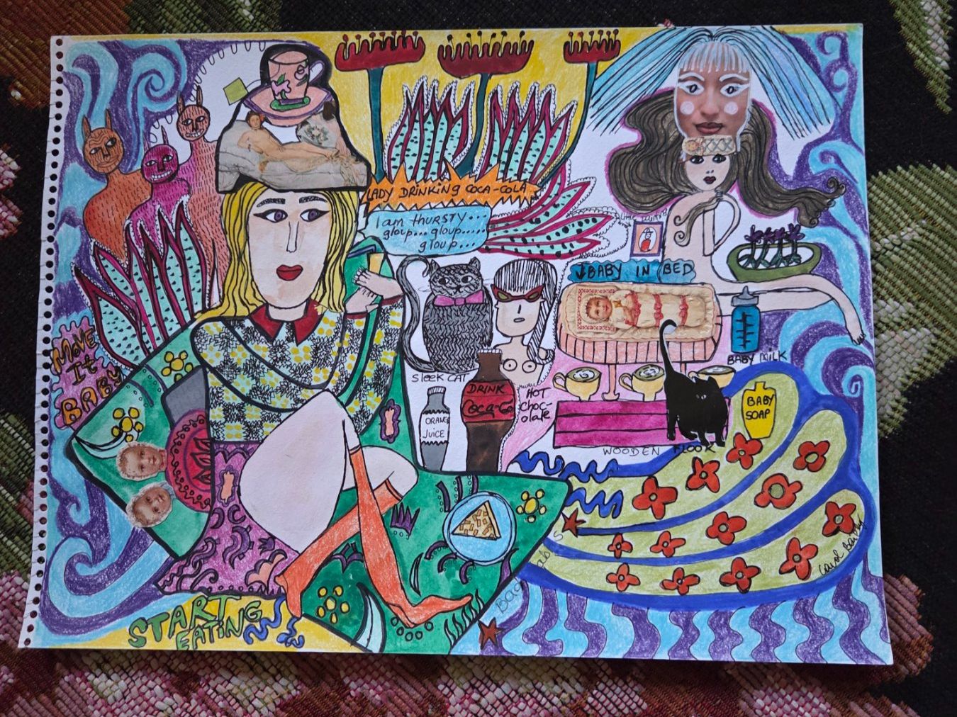 Dipinti: Dessin Carol Bailly – Usato da Fribourg venduto da lizzy55 1