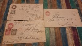 3x Tüblibriefe Ganzsachen