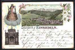 Litho Einsiedeln, Gnadenaltar, Ortsansic