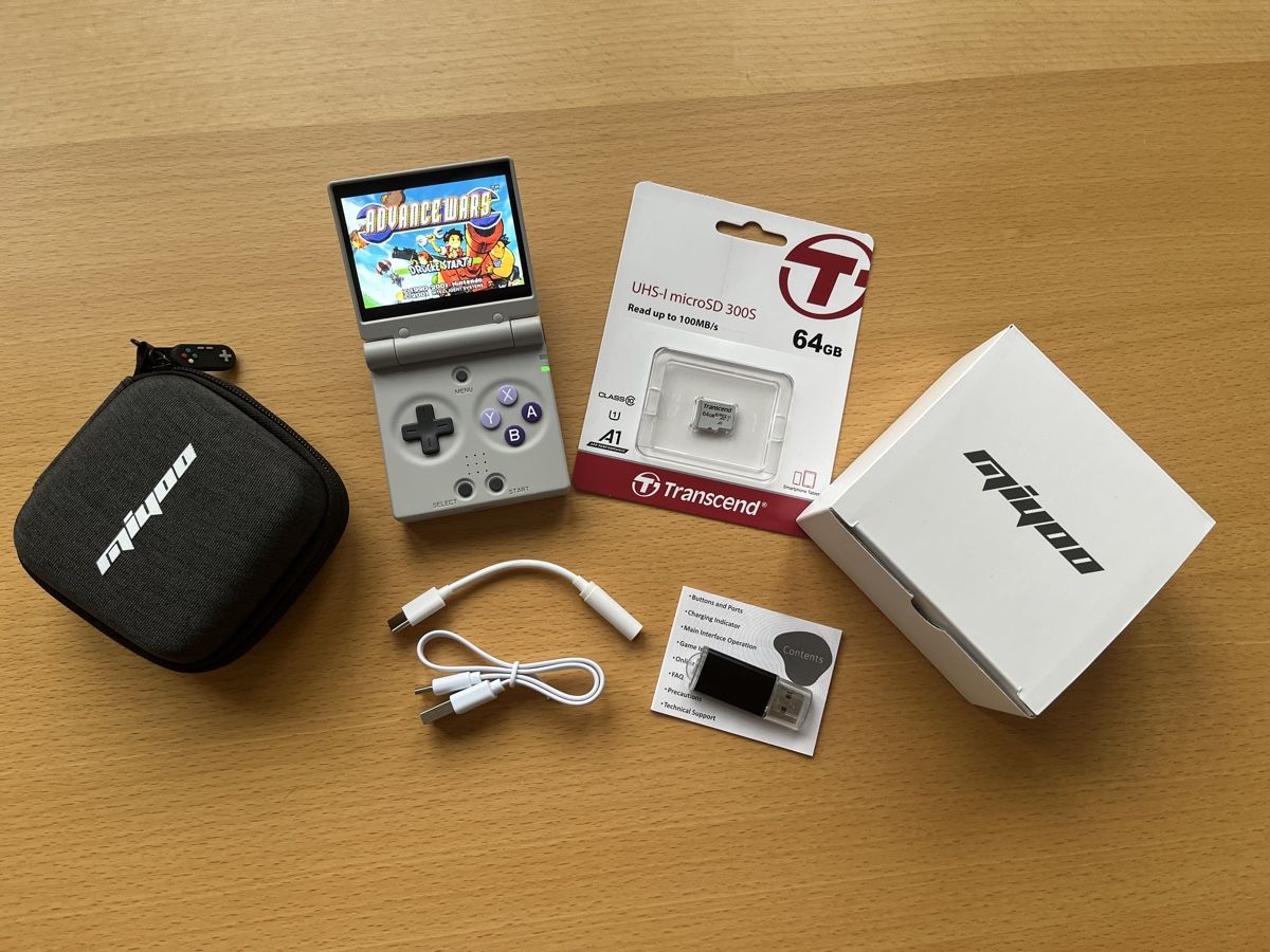 Console: Miyoo Mini Flip grau - Komplettpaket – Nuovo (secondo la descrizione) da Dielsdorf venduto da RetroMeister