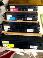 4 Leer original BROTHER TN-241 (Schwarz Gelb, Blau, Magenta)