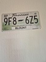 Blechschild / Autonummer