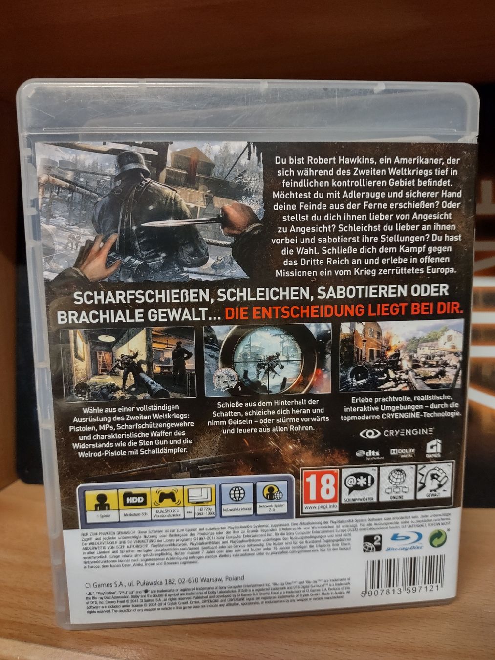 Sony Giochi: Enemy Front PS3 - Jeu de tir historique -  – Usato da fribourg venduto da GameSpot 1