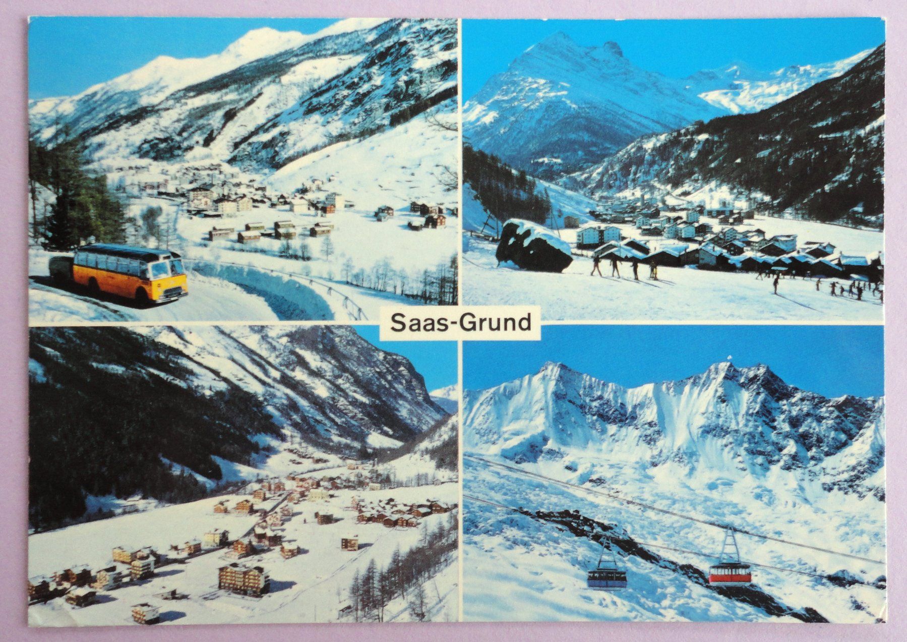 Cartoline postali: Saas-Grund 1559 m – Difettoso da Fétigny venduto da Billy2miny