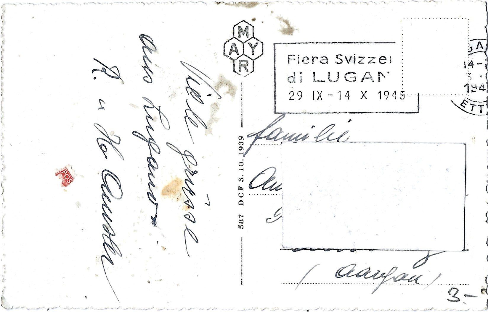 Cartoline postali: 95.  Saluti  da  Lugano-Paradiso. – Usato da Bütschwil venduto da Jackson1A 1