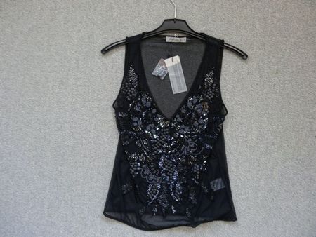 Besticktes Shirt RENE LEZARD Gr M, mit Pailletten