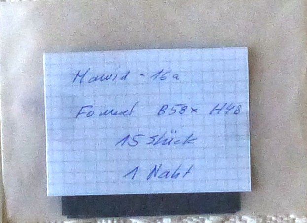 Lindner HA1342 Hawid® Klemmtaschen Sonderblocks – Schwarz, 92 X 71 Mm, 10 Stück, Für Hawid System Schaufix