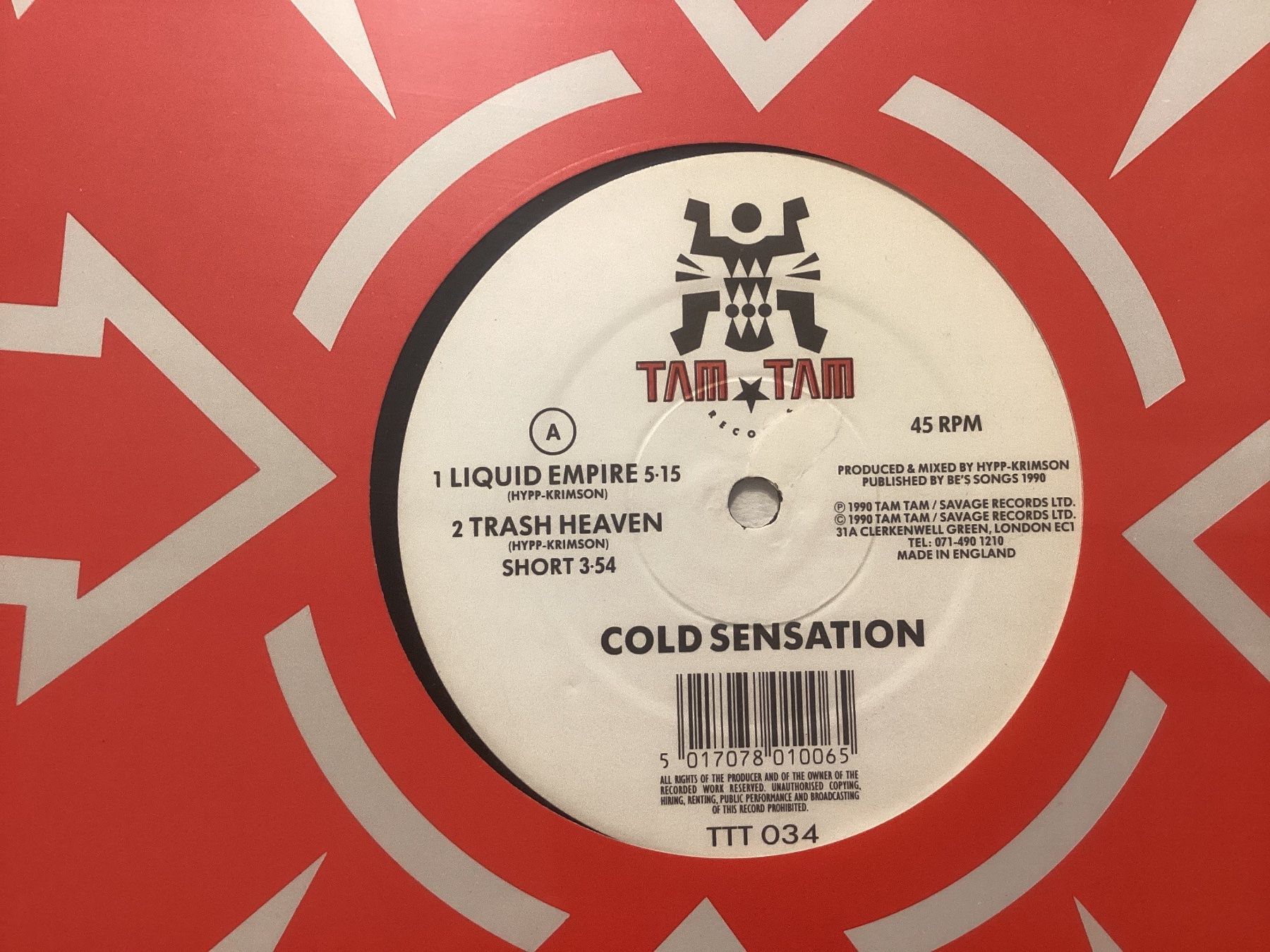 Dischi in vinile: Cold Sensation Maxi-Single - Liquid Empire – Usato da Gutenswil venduto da Hamzian