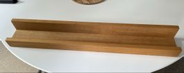 Wandregal, Bilderleiste Eiche massiv, 80cm