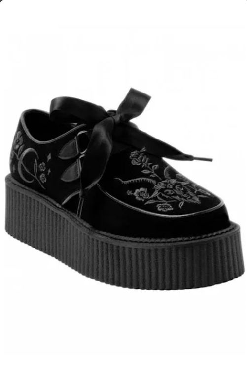 Iron Fist Peaches & Cream Frutta Tattoo Teschio Plateau Tacchi Scarpe