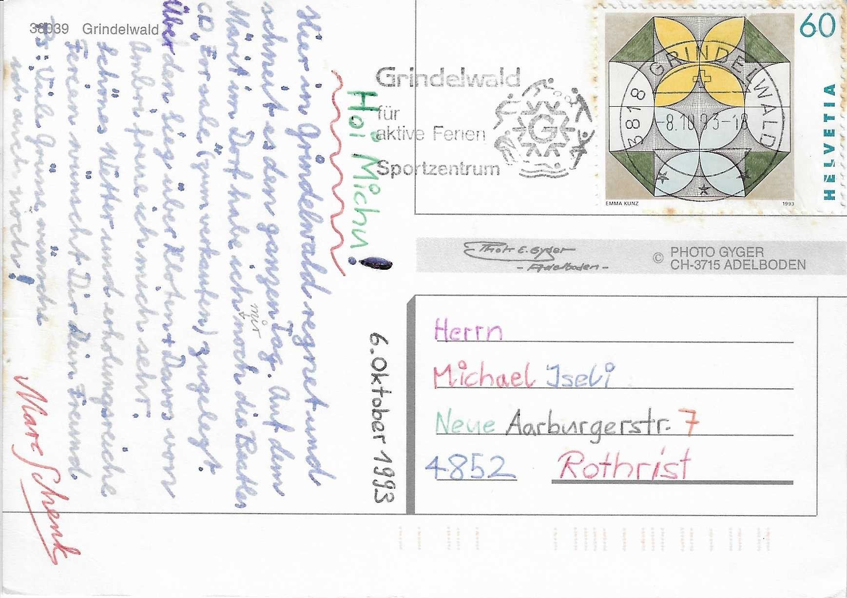 Cartoline postali: Grindelwald BE – Usato da Rothrist venduto da Stranglehold 1