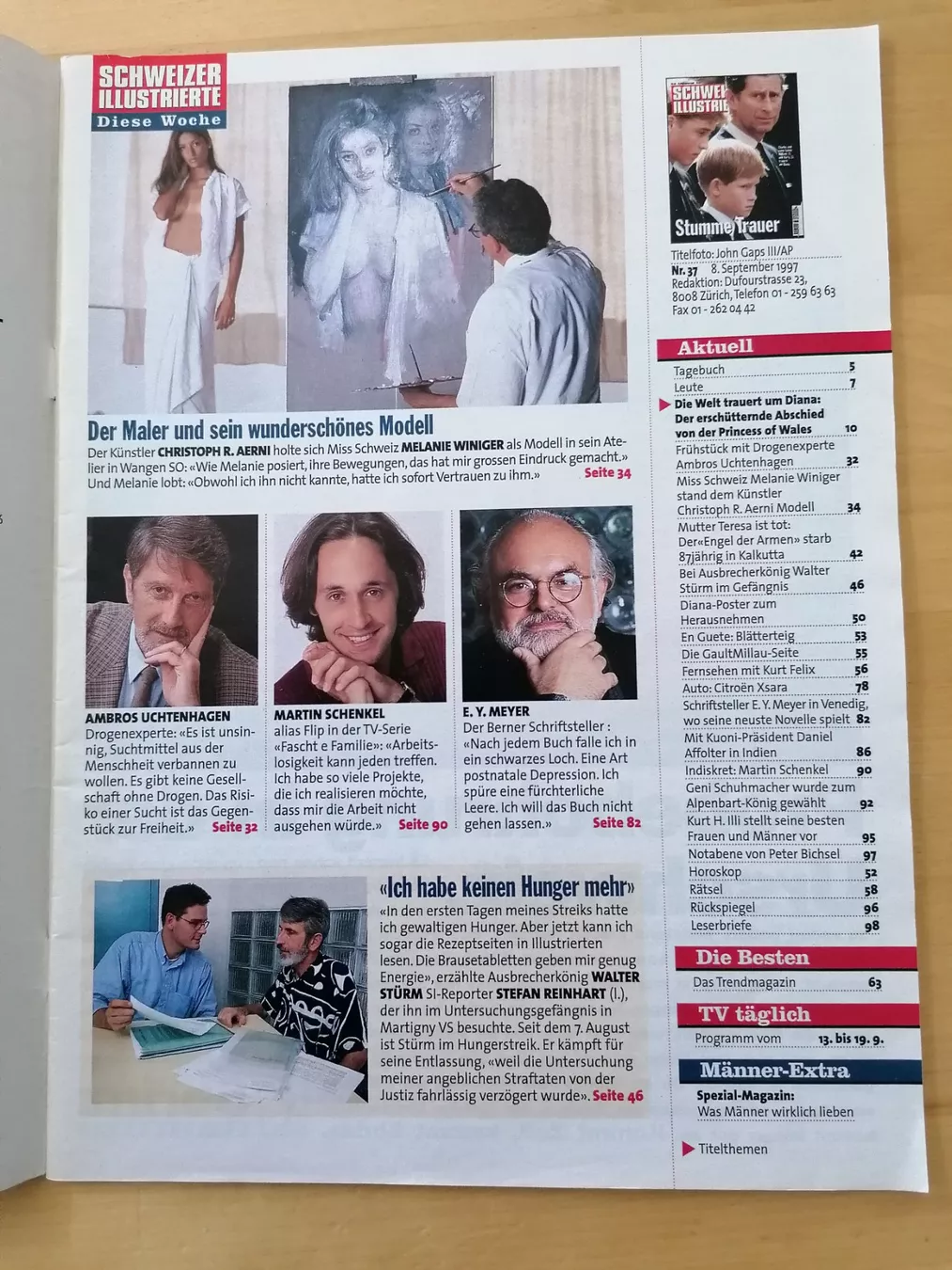 Zeitschriften & Magazine: Schweizer Illustrierte vom 8.9.1997 – Gebraucht aus Rüfenacht BE von Lubomir03 1