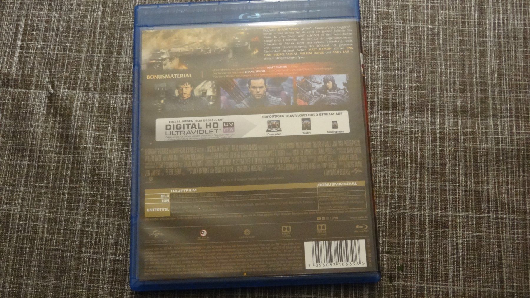 Tutti i DVDs: The Great Wall BLU-RAY – Usato da Olten venduto da Disc-Verkauf 2