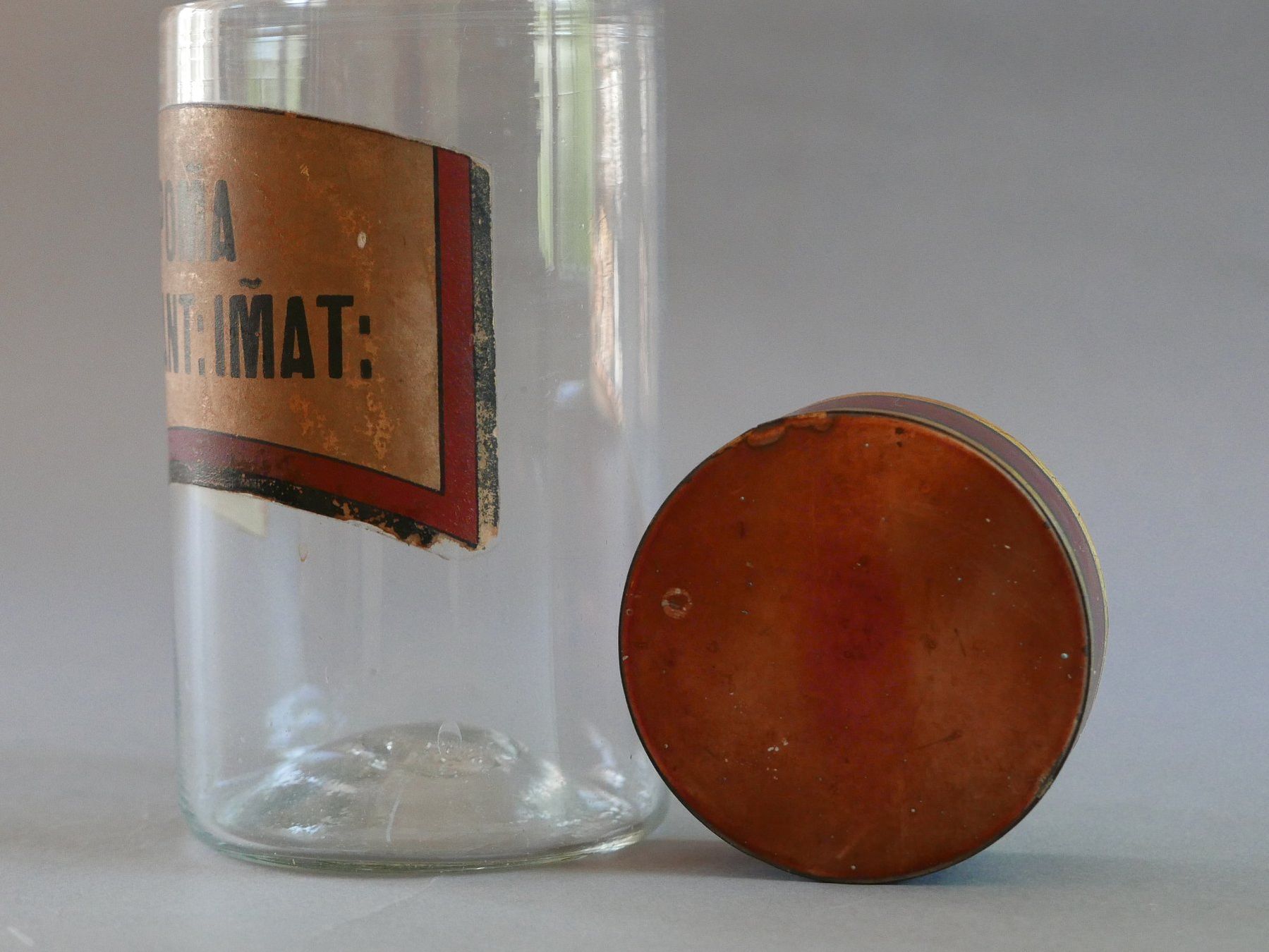 Gläser: ANTIKE APOTHEKER-DOSEN GLAS 19. JH. – Gebraucht aus Balgach von Zwischenraum 4