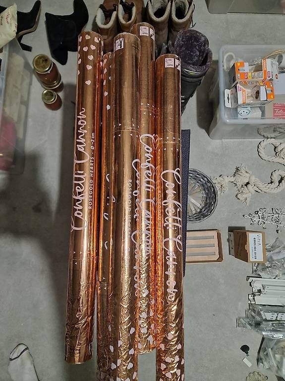 Tutte le decorazioni: 5x Konfetti Kanone Herz Rosegold – Usato da Muttenz venduto da sarino 1