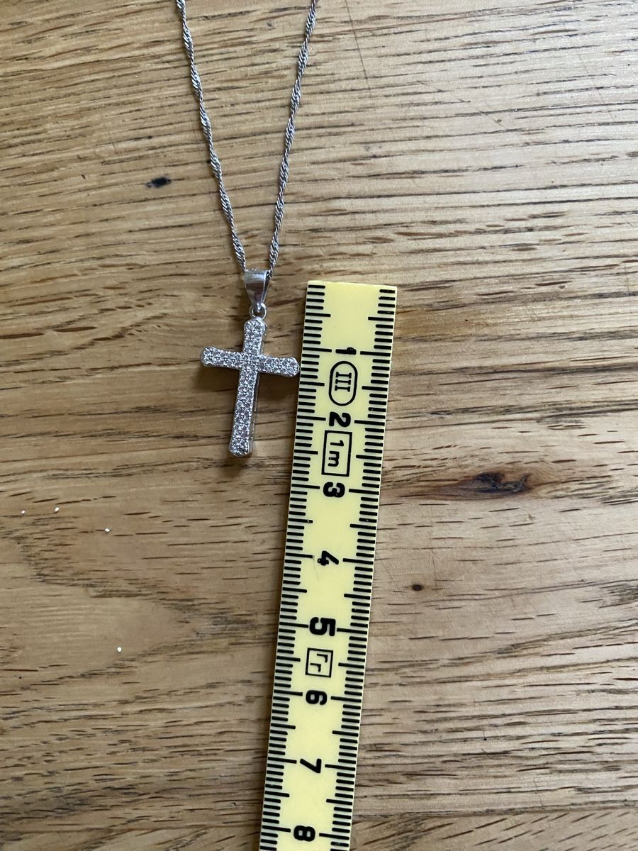 Ciondoli: Kreuz Anhänger mit Kette Silber – Usato da Flawil venduto da Naphtali 3