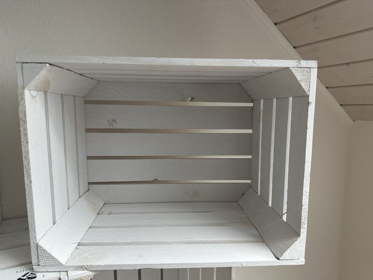 Scaffali: Jetzt oder nie! 7x Kistli shabby weiss – Nuovo (secondo la descrizione) da Ettingen venduto da JaneSP