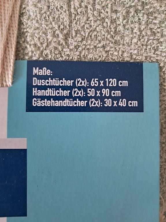 Teli da bagno: Frottier Sets Baumwolle 2x neu, mintgrün – Nuovo e nell'imballaggio originale da Belp venduto da Verk976 1