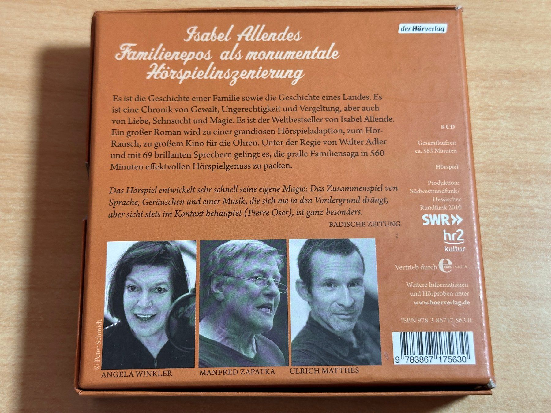 Hörbücher: Isabel Allende - Das Geisterhaus - 8 CD – Gebraucht aus Rikon im Tösstal von Alpenmutz 1