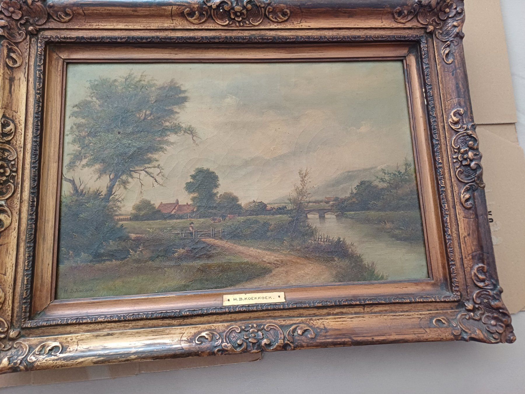 Gemälde: Ölgemälde H.B.Koekkoek ca 1900 – Gebraucht aus Beringen von ms.doms