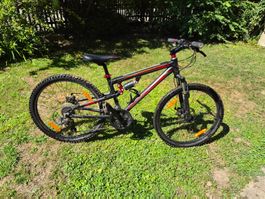 Kinder MTB schwarz/rot California 24 Zoll, Zustand Gebraucht