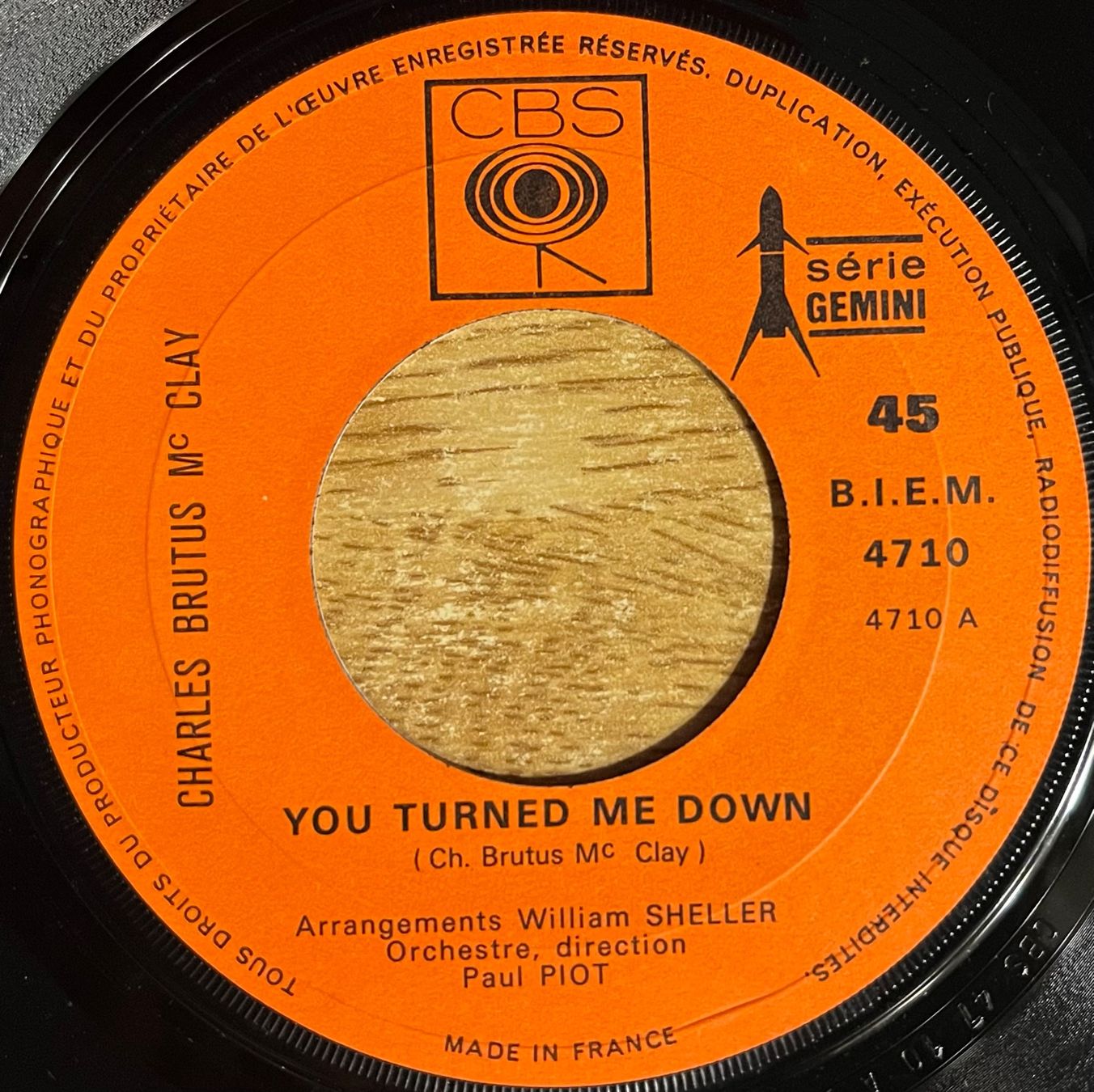 Schallplatten: CHARLES BRUTUS McCLAY - YOU TURNED ME DOWN – Gebraucht aus Bussigny von vinyl-pas-cher 2