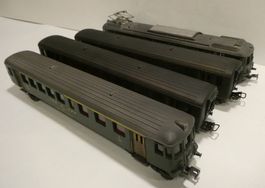 HAG SBB Pendelzug 4-teilig geschwärzte Dächer GS analog
