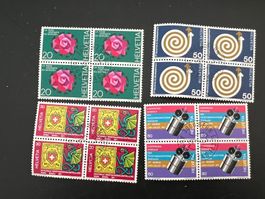 CH  1972 No. 492-495  4er Block  Erstag gest.   (5761)